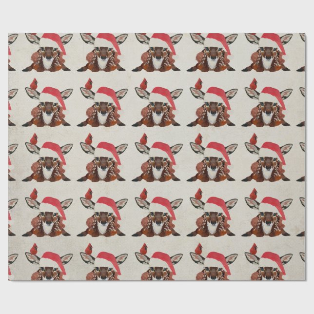 FAWN & CARDINAL CHRISTMAS PRESENTPAPPER (Platt)