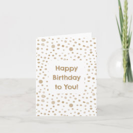 Fawn Confetti Watercolor Prickar Födelsedagskort Kort