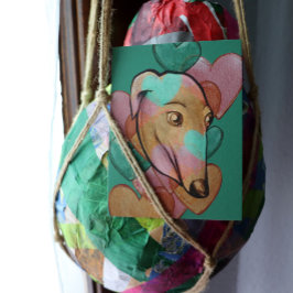 Fawn Färg Greyhound Adoption Art Greyhounds Vykort