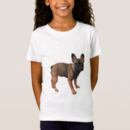Fawn Färgad Fransk Bulldog Puppy T Shirt