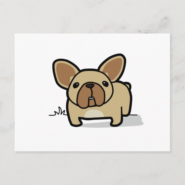 Fawn Frenchie Vykort (Framsida)