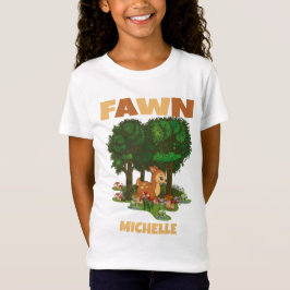 FAWN FUNNY CUTE COLORFUL KIDS T SHIRT