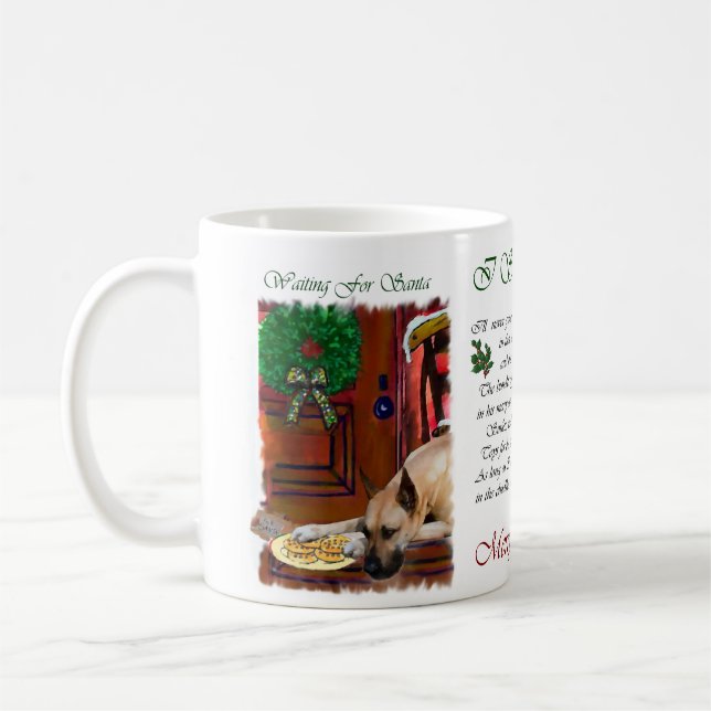 Fawn Great dane jul Kaffemugg (Vänster)