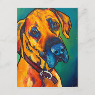 Fawn Great dane Vykort