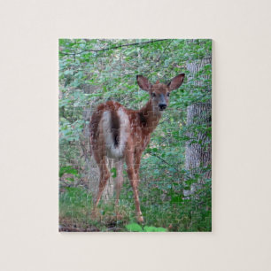 Fawn in Skogen Design Jigszle Puzzle Pussel