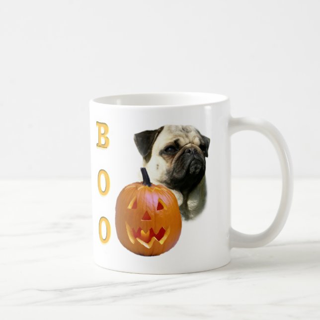 Fawn Jackat Pug Boo Kaffemugg (Höger)