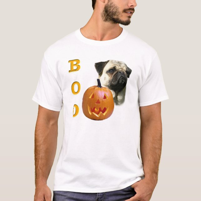 Fawn Jackat Pug Boo T-shirt (Framsida)