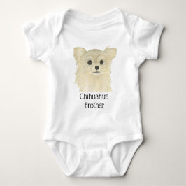 Fawn Långhårig Chihuahua Hund T Shirt