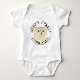 Fawn Long Haired Chihuahua Dog Big Brother T Shirt