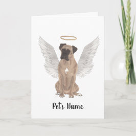 Fawn Mask Boxer Sympathy Memorial Kort