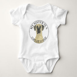 Fawn Mask Harlequin Great dane Big Sister T Shirt