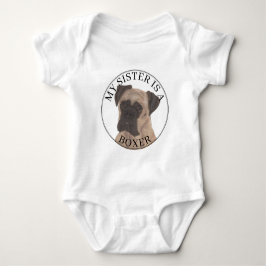 Fawn Masked Boxer Dog Big Sister T Shirt