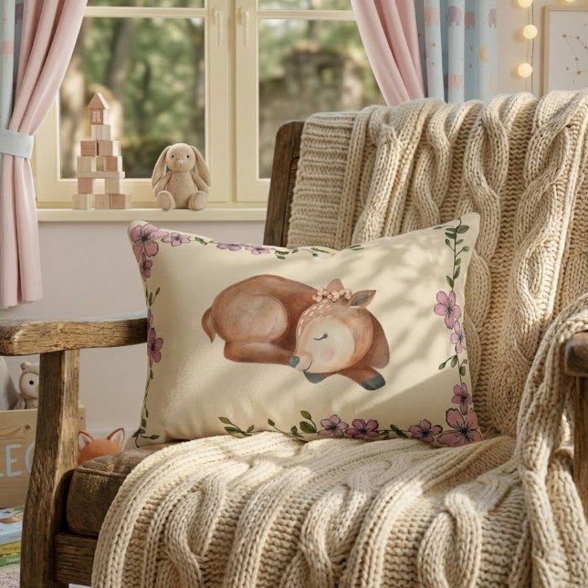 Fawn Print Pillow - Perfect Match for the Blanket Prydnadskudde (Skapare uppladdad)