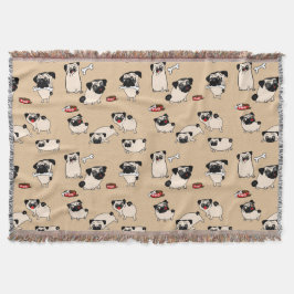 Fawn Pug doodles Room decor Mysfilt