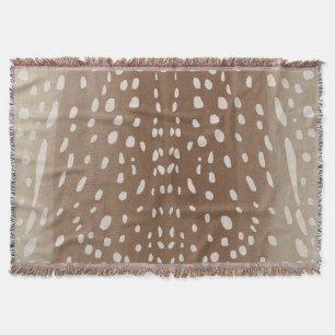 Fawn Spots Baby Hjort Animal Print Mönster Filt