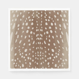Fawn Spots Baby Hjort Animal Print Mönster Pappersservett