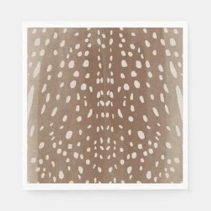 Fawn Spots Baby Hjort Animal Print Mönster Pappersservett