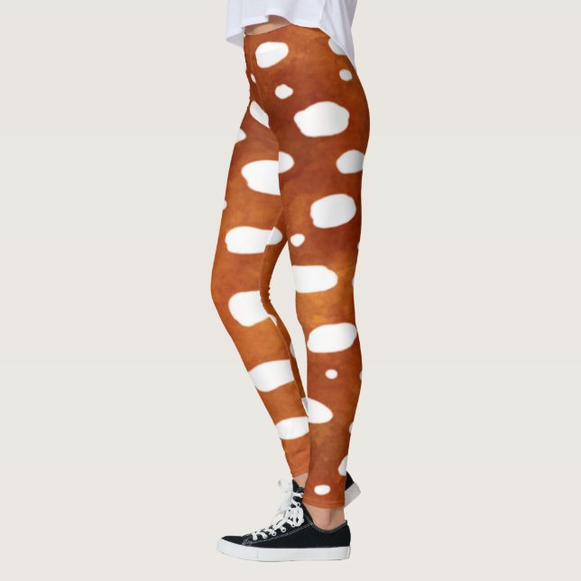 Fawn Spots Baby Hjort Patterned Leggings (Vänster)