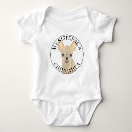 Fawn Tan Cream Chihuahua Hund Stor syster T Shirt