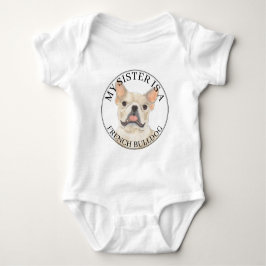 Fawn Tan Cream French Bulldog Big Sister T Shirt
