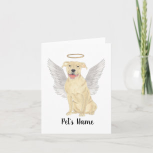 Fawn Tan Pitbull Staffy Sympathy Memorial Kort