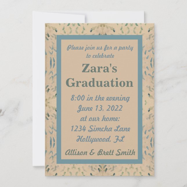 Fawn Tone Studenten-inbjudan Inbjudningar (Framsida)