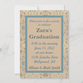 Fawn Tone Studenten-inbjudan Inbjudningar