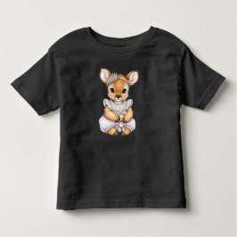 Fawn with a plush bunny by Natasha Us T Shirt