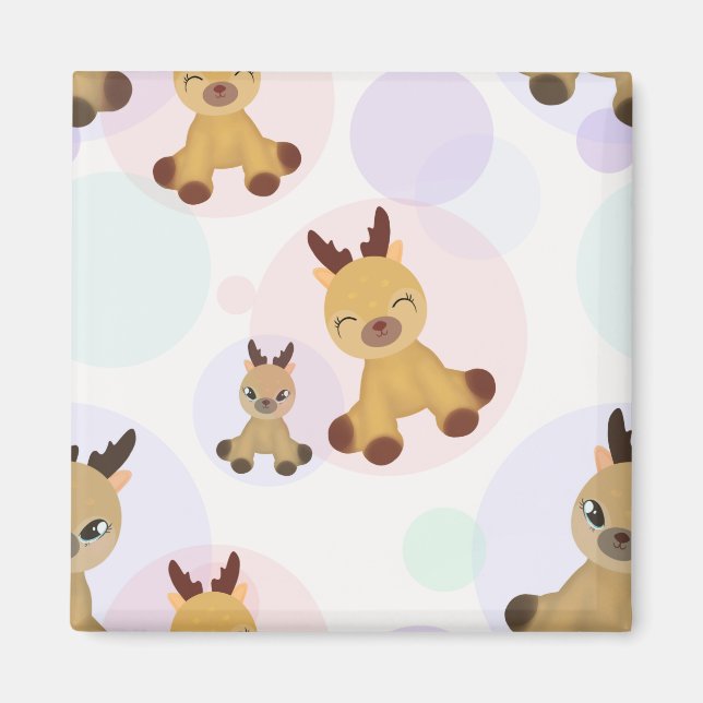 Fawns Bambi. Magnet (Framsidan)
