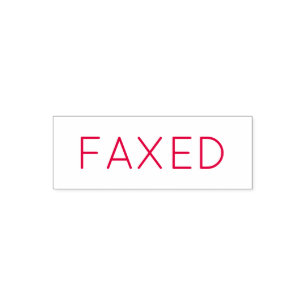 FAXED-självinläsningskontor frimärke Självfärgande Stämpel