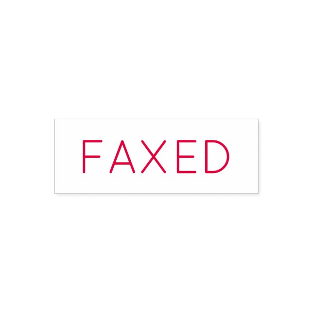 FAXED-självinläsningskontor frimärke Självfärgande Stämpel (Design)