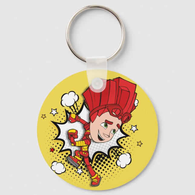 Faxerna | Korrigera Tecknader - brand Nyckelring (Framsida)