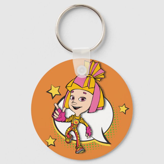 Faxerna | Korrigera Tecknader - Simka Nyckelring (Framsida)