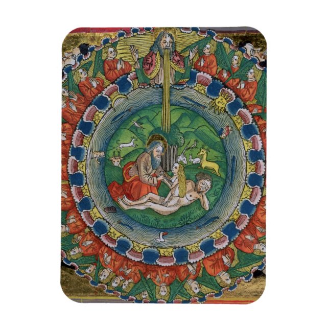 Faxkopia av Genesis 2:22 Gud skapat Kväll, för Magnet (Vertikal)