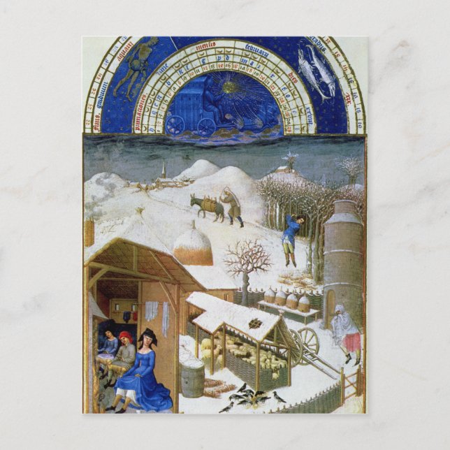 Faxmil från februari vykort (Framsida)