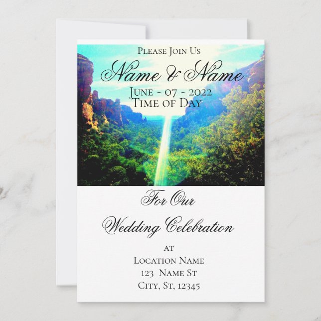 Fay Canyon Sedona Thunder_Cove Inbjudningar (Framsida)