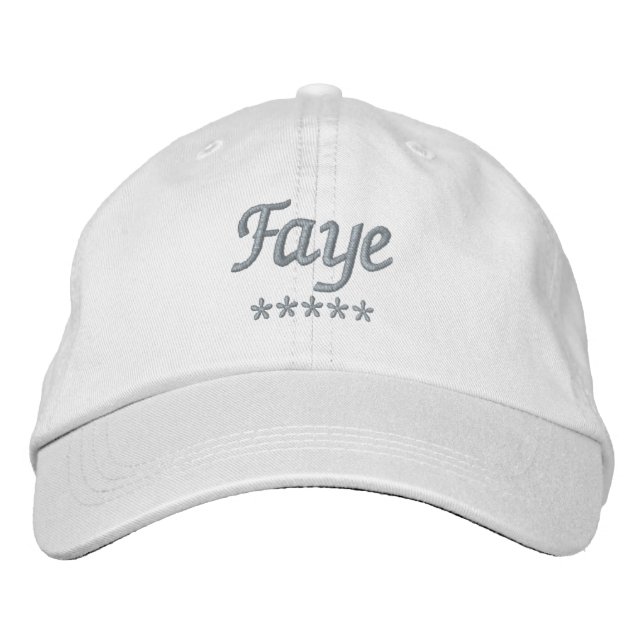 Faye Namn Broderad Keps (Framsida)