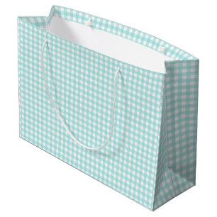 Faye och Lauren Aqua Blå Gingham Papper