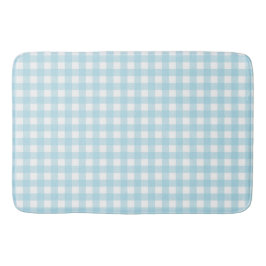 Faye och Lauren Baby blue Gingham Badrumsmatta