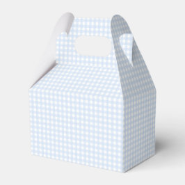 Faye och Lauren Blå Pastell Gingham Presentaskar