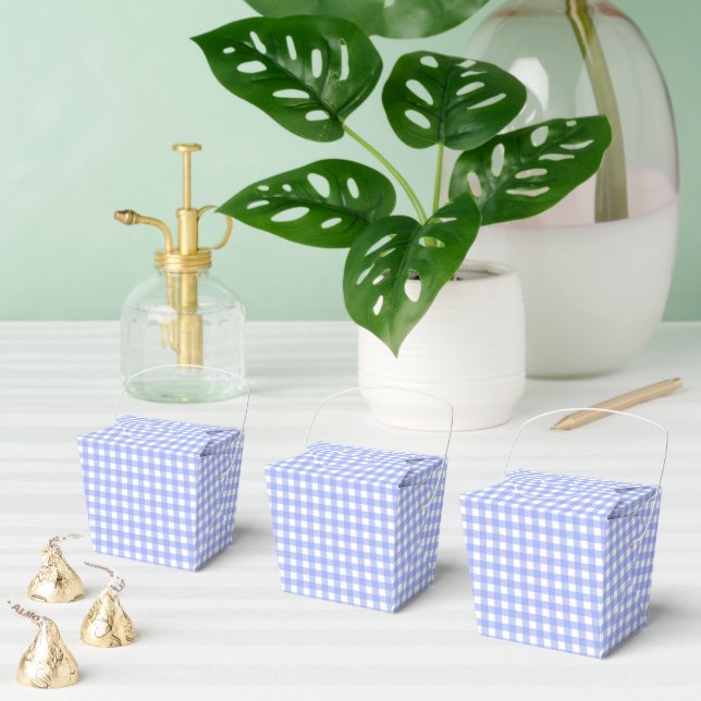 Faye och Lauren Blått Gingham Presentaskar (Multipel)