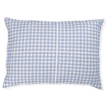 Faye och Lauren Blue Gingham Hund Bed