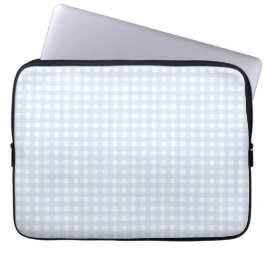 Faye och Lauren Blue Gingham Laptop Fodral