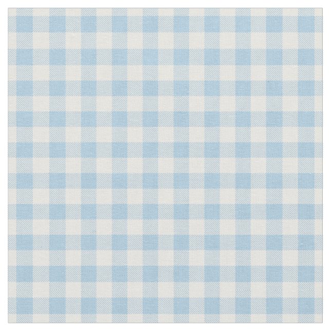 Faye och Lauren Blue Gingham Tyg (Närbild)