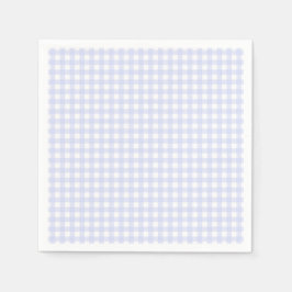 Faye och Lauren Blue Pastel Gingham Pappersservett