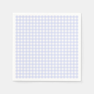 Faye och Lauren Blue Pastel Gingham Pappersservett