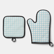 Faye och Lauren Bright Blue Gingham