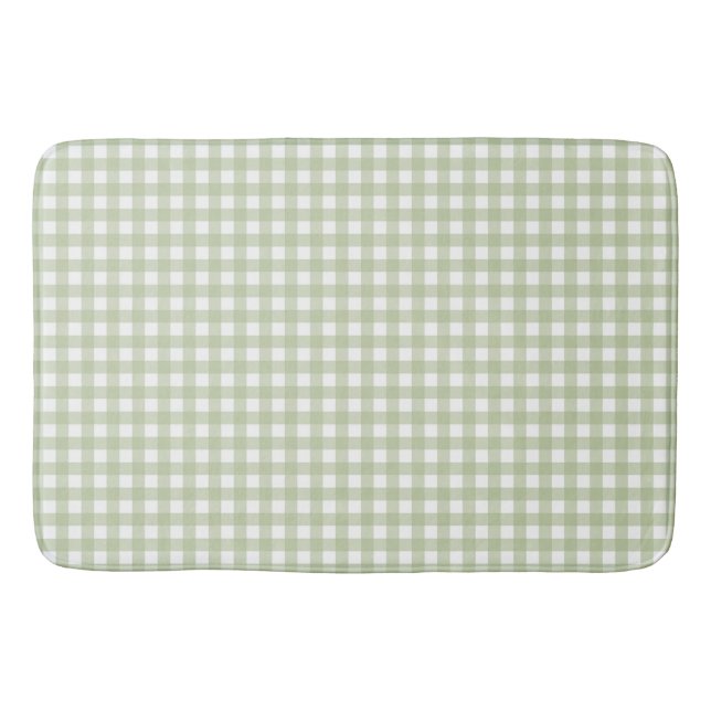 Faye och Lauren Green Gingham 1 Badrumsmatta (Framsidan)