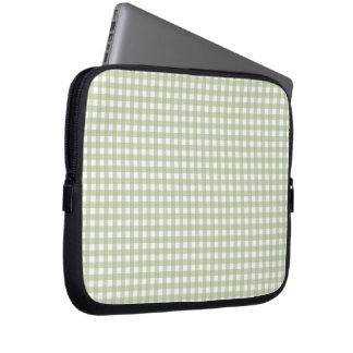 Faye och Lauren Green Gingham 1 Laptop Fodral