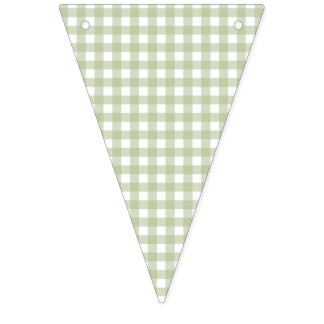 Faye och Lauren Green Gingham Vimplar